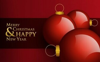 Clip Art Of Merry Christmas And Happy New Year For
