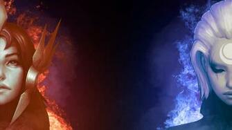 Leona Diana Girls League Of Legends HD Wallpaper Lol Champion Image