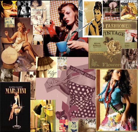 Vintage Fashion Background For