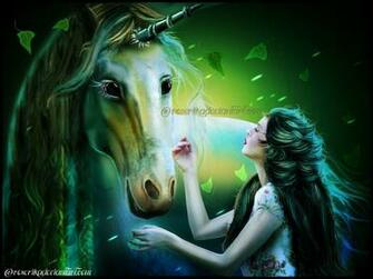 Unicorn And Fairy Desktop Wallpaper