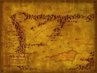 Lord Of The Rings Maps Mordor Plains Wallpaper Movie