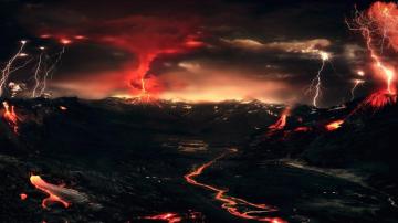 Title Volcanic Landscape Earth Volcano Volcanoes