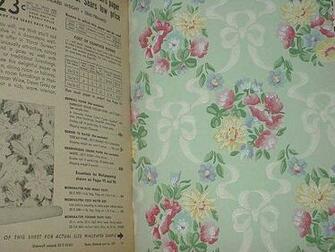 Vintage Wallpaper Sample Book Sears Shabby Chic Craft Su