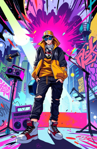 Rip Pop Smoke Anime Wallpaper