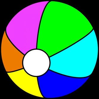 Beach Ball Art Group With Items