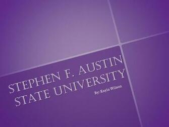 Ppt Stephen F Austin State University Powerpoint Presentation