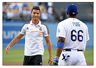 Ronaldo At La Dodgers Game Desktop And Mobile Wallpaper Wallippo