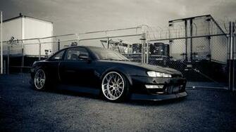 Nissan Silvia S14 Black Wallpaper Car Background Desktop