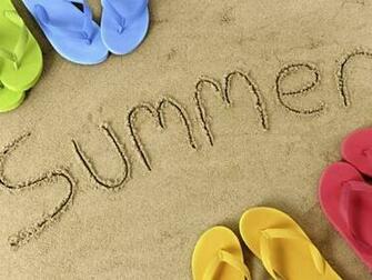 Sand Sign Summer Flip Flops Desktop Wallpaper Hq Photo