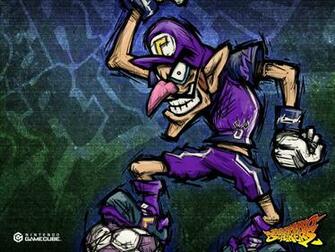 Waluigi Super Mario Strikers Background Foto