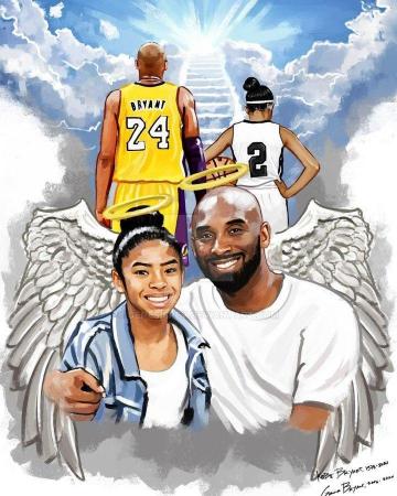 Beautiful V Kres Na Konci Nba Legendy Kobe Bryant A Gianna