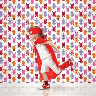 Wallcandy Arts French Bull Monster Magenta Wallpaper Available At