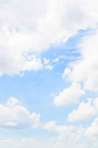 Blue Sky With Fluffy Clouds Wall Mural Murals Your Way