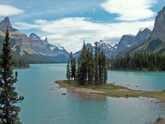 Park Alberta Spirit Island Maligne Lake Jasper National