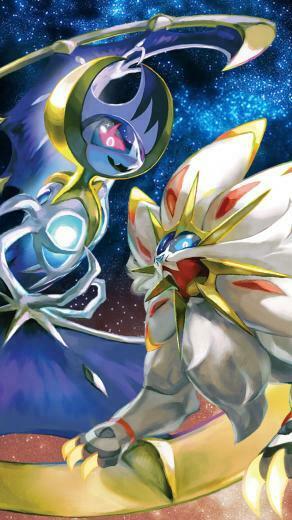 Solgaleo Lunala Mobile Wallpaper iPhone 6s Scale X