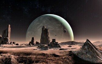Alien Landscape Wallpaper