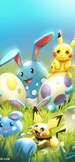 Cute Pikachu And Eevee Wallpaper