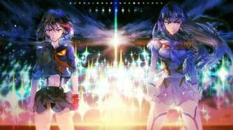 Matoi Ryuuko And Kiyuin Satsuki Kill La Anime Girls HD Wallpaper