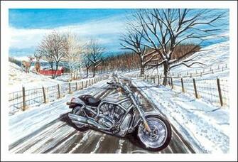 Motorcycle Bike Racing Christmas Cards