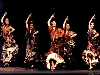Flamenco Wallpaper Art Print Poster