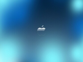 Blue Glass Apple Wallpaper HD