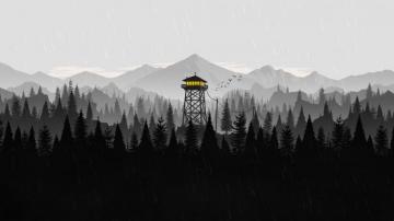 B W Firewatch R Wallpaper