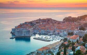 Wallpaper Sea Landscape Home Glow Croatia Dubrovnik Image