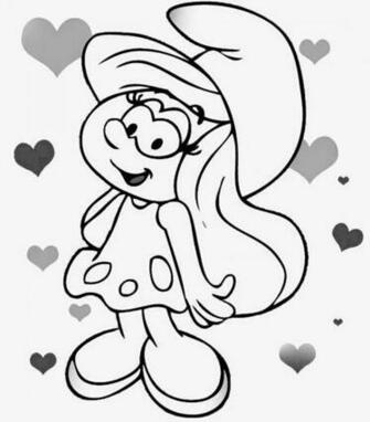 Smurfs Coloring Books For Teenagers Smurf Pictures To Color