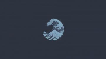 Minimalist Waves R Wallpaper