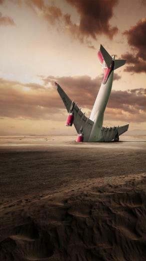 Plane Crash Wallpaper iPhone