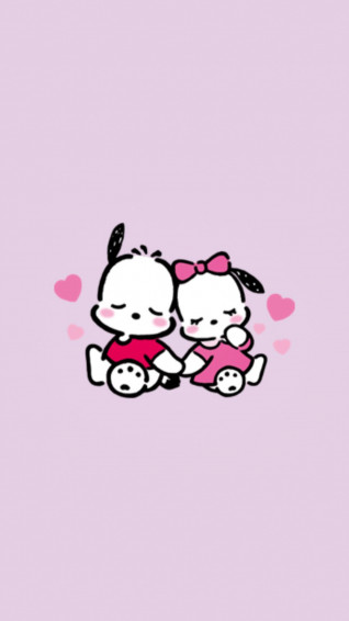Apoame On Pochacco Hello Kitty iPhone Wallpaper