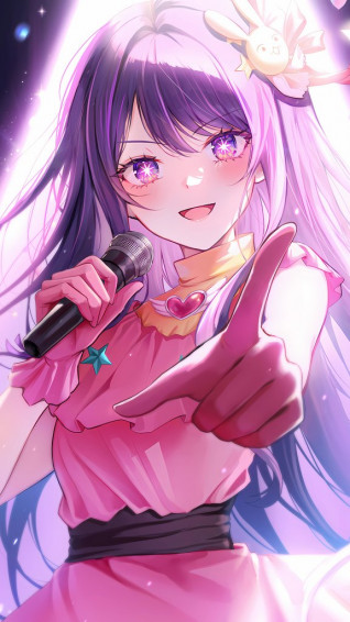 Anime Wallpaper On Ai Hoshino Oshi No Ko