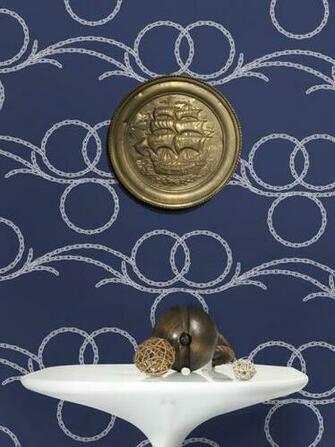 Go Bold Choose A Graphic Wallpaper Such As These Interlocking