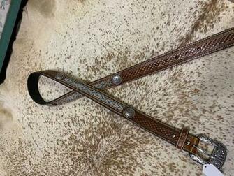 Ariat Men S Leather Belt Hitchin Post Trailers Llc