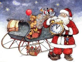 Wallpaper Santa Claus Belletrist And