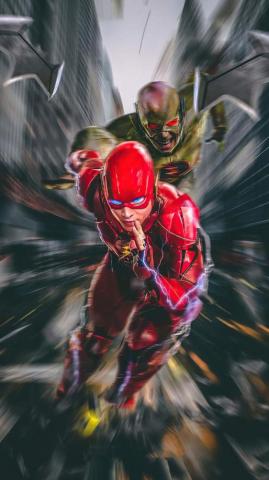 Flash Vs Zoom iPhone Wallpaper