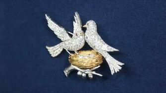 Appraisal Diamond Ruby Bird Brooch Ca Season
