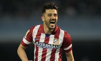 David Villa Celebrates