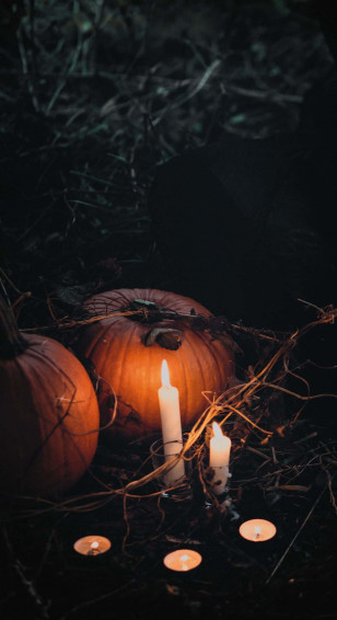 Fall Halloween iPhone Wallpaper