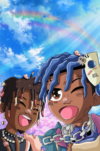 Xxxtentacion Juice Wrld Sky Drawing Poster Posters Plug