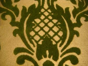 S Vtg Flocked Gold Brocade Wallpaper Deadstock Rolls Sq