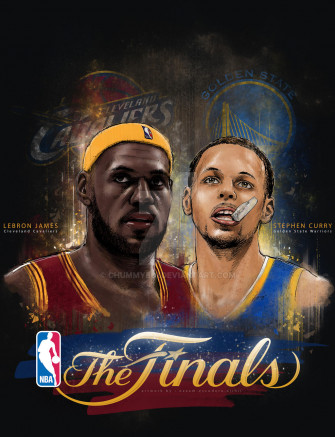 Lebron James And Stephen Curry By Chummyboi Wallpaper