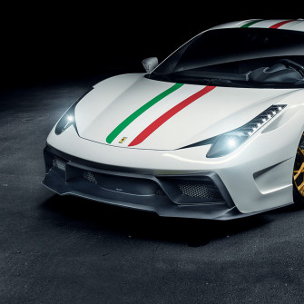 Ferrari Italia Vx Carbon Fiber Front Bumper W Spoiler