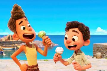 Luca With Alberto Disney X Pixar Movie HD Wallpaper