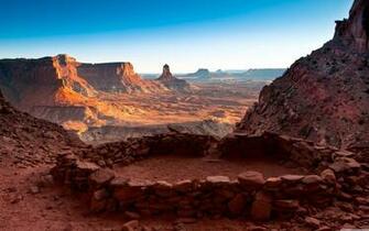 False Kiva Stone Circle In Canyonlands National Park Utah