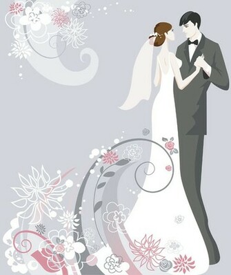 Wedding Vector Background People