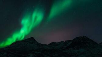 Aurora Borealis In Norway Wallpaper HD