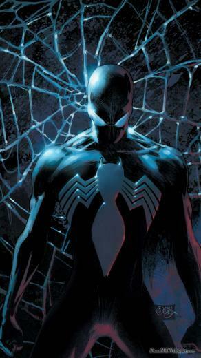 Spiderman iPhone Logo Wallpaper Hires Retina Dark