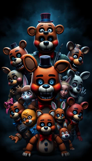Fnaf All Characters Wallpaper