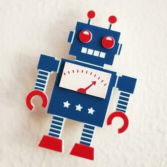 Retro Robot Wallpaper
